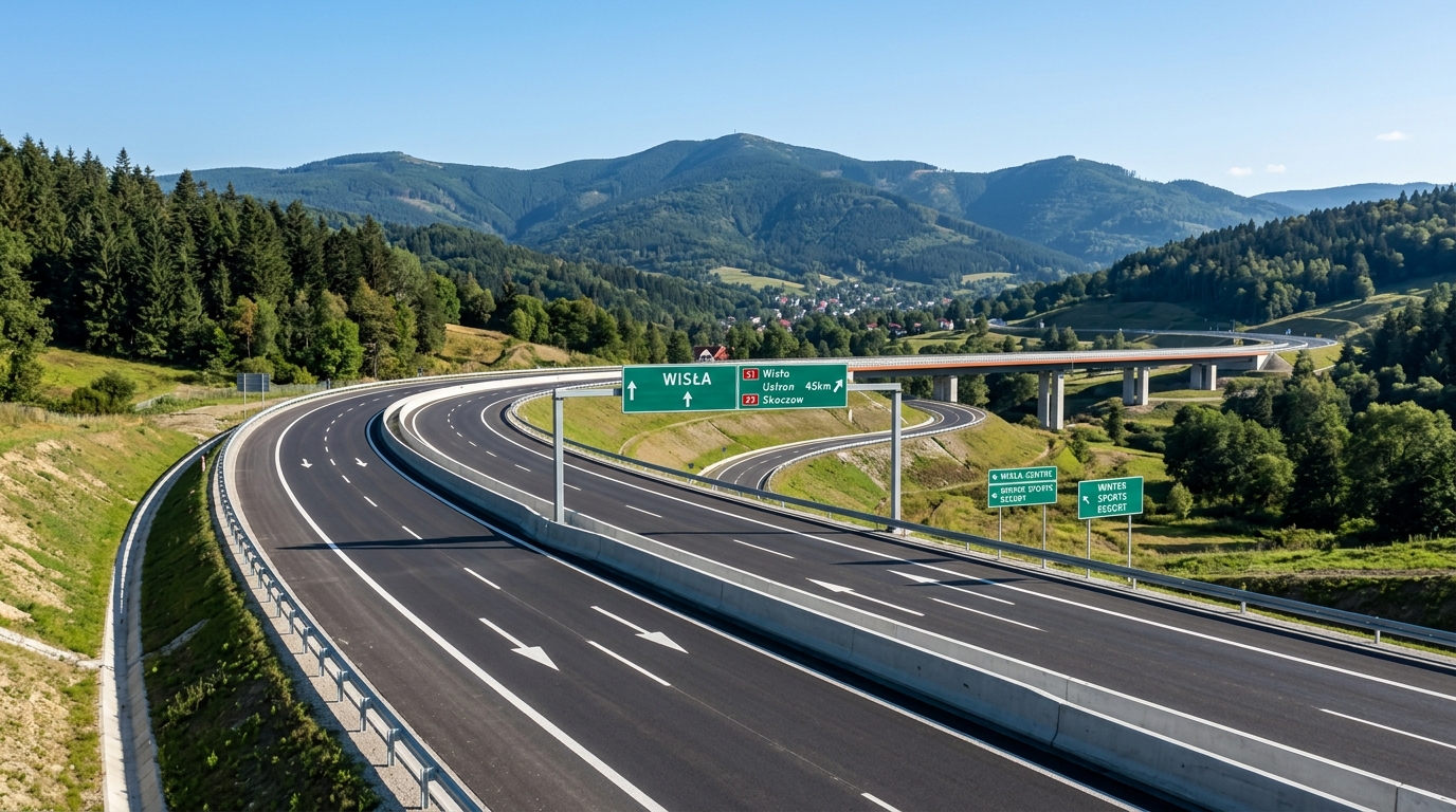 Jak szybko dotrzesz do Wisły? Przewodnik po dostępności komunikacyjnej perły Beskidów